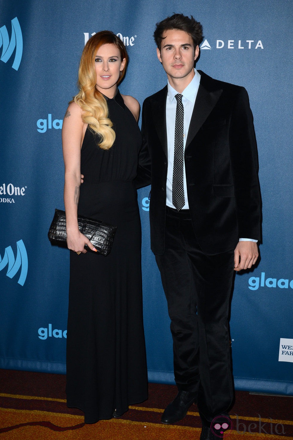 Rumer Willis y Jayson Blair en los Glaad Media Awards 2013 en Los Angeles