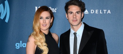 Rumer Willis y Jayson Blair en los Glaad Media Awards 2013 en Los Angeles