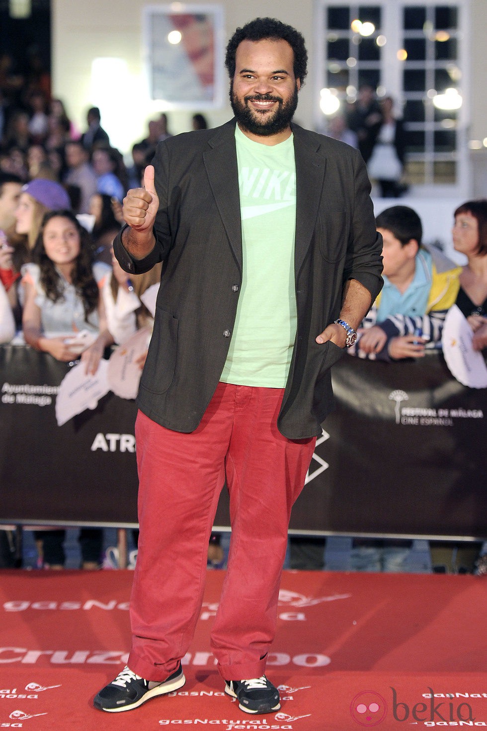 Carlos Jean en la entrega del Premio Málaga SUR del Festival de Málaga 2013