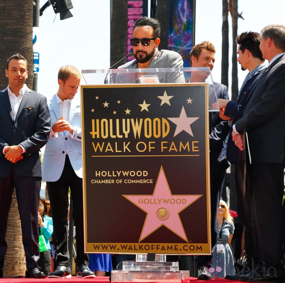 A.J. McLean dedica unas palabras en el Paseo de la Fama de Hollywood