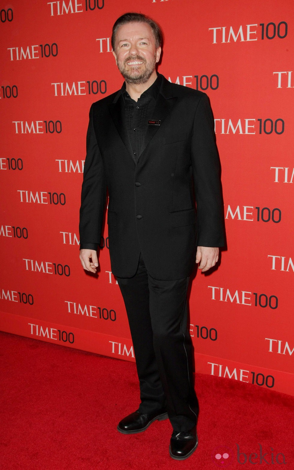 El actor Ricky Gervais en la gala de la revista Time 2013