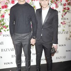 David Delfín y Pelayo Díaz en la fiesta de presentación del perfume 'Rosa'