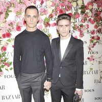 David Delfín y Pelayo Díaz en la fiesta de presentación del perfume 'Rosa'