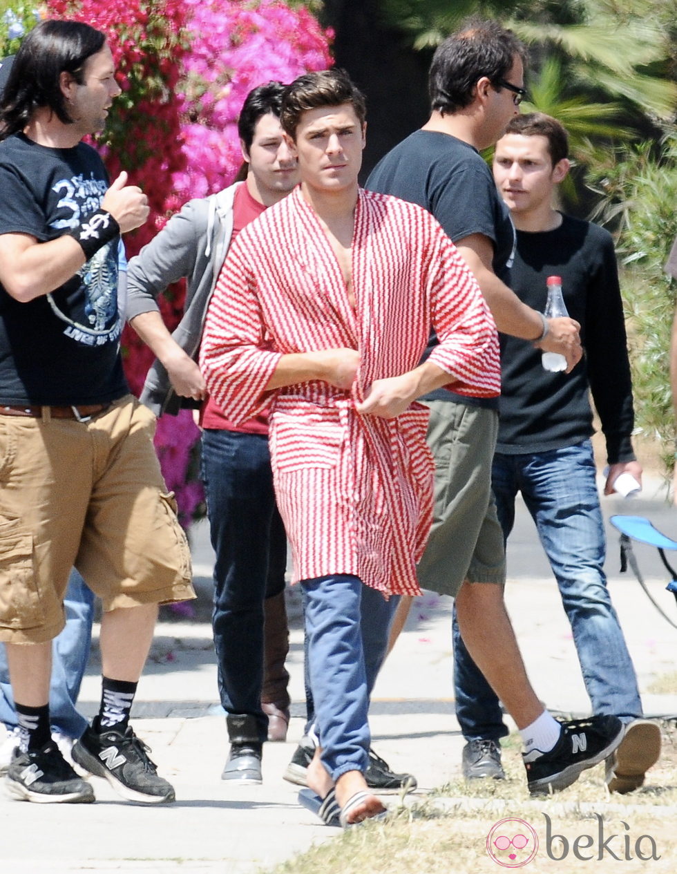 Zac Efron en el rodaje de 'Townies'