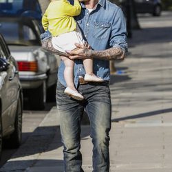 Harper Seven, muy cariñosa con su padre David Beckham