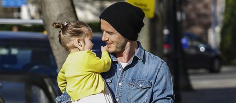 Harper Seven, muy cariñosa con su padre David Beckham