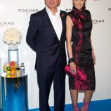 Juan Ramón Lucas y Sandra Ibarra en una fiesta organizada por Rochas en Madrid