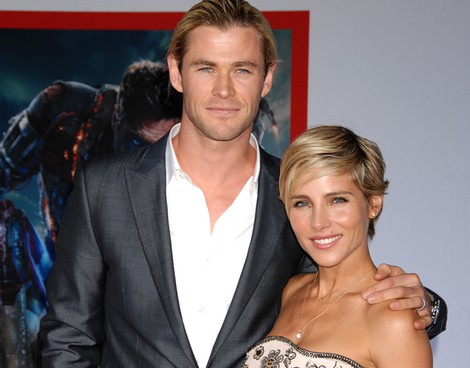 Elsa Pataky y Chris Hemsworth en el estreno de 'Iron Man 3' en Los Ángeles