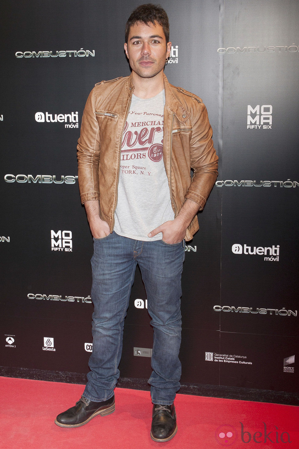 David Seijo en el estreno de 'Combustión'