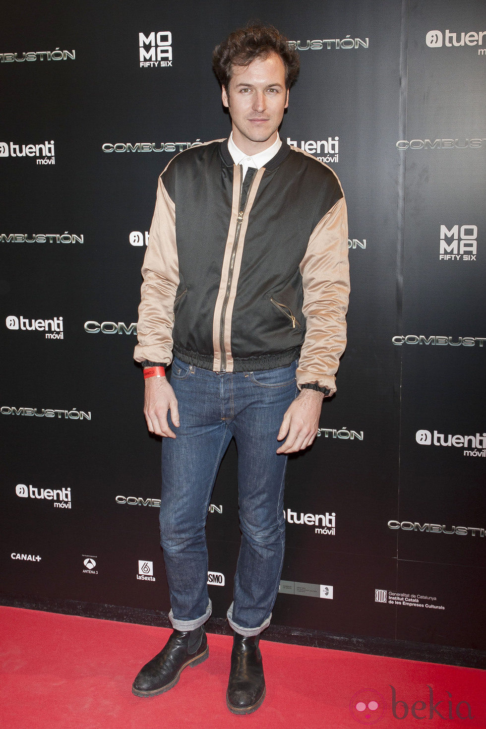 Jorge Suquet en el estreno de 'Combustión'