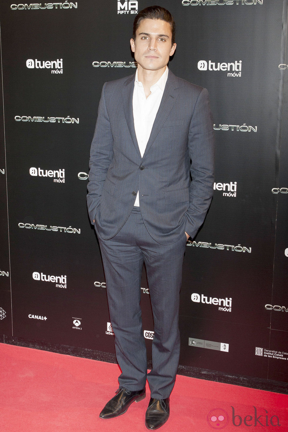 Álex González en el estreno de 'Combustión'