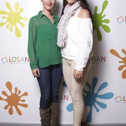 Las hermanas María Esteve y Celia Flores en la inauguración de LOSAN KIDS en Madrid