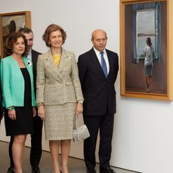 Ana Botella, la Reina Sofía y José Ignacio Wert en la inauguración de una exposición sobre Dalí