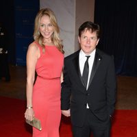 Tracy Pollan y Michael J. Fox en la 2013 White House Correspondents' Association Dinner