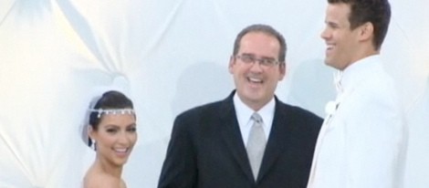 Kim Kardashian y Kris Humphries en el altar