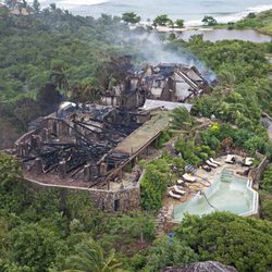 Vista aérea de la casa de Richard Branson