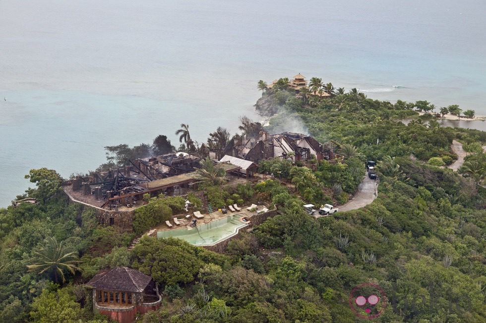 Kate Winslet salió ilesa del incendio en casa de Richard Branson