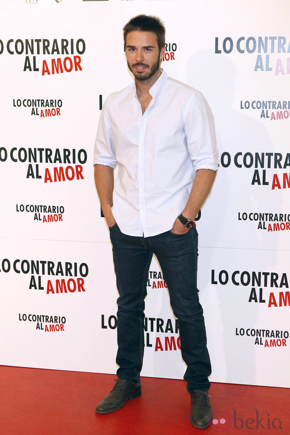 Álex Barahona en la presentación de 'Lo contrario al amor'