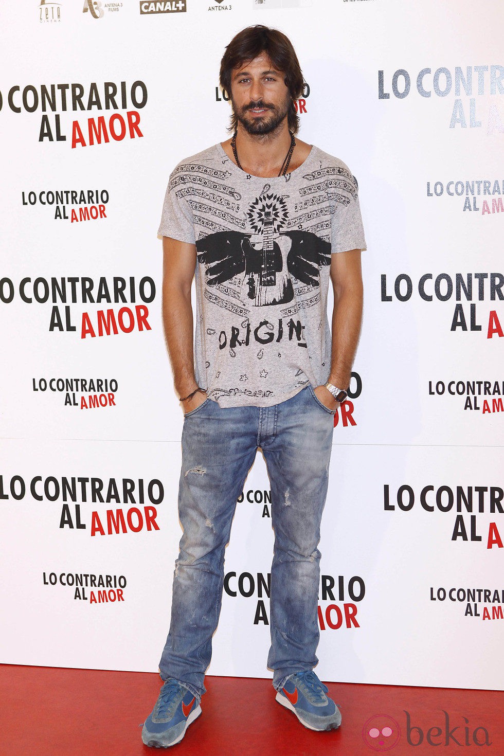 Hugo Silva en la presentación de 'Lo contrario al amor'