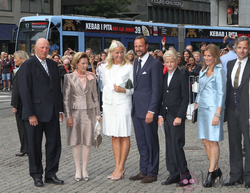 La Familia Real de Noruega en el 10 aniversario de Haakon y Mette Marit de Noruega