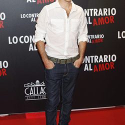 Víctor Clavijo en el estreno de 'Lo contrario al amor' en Madrid