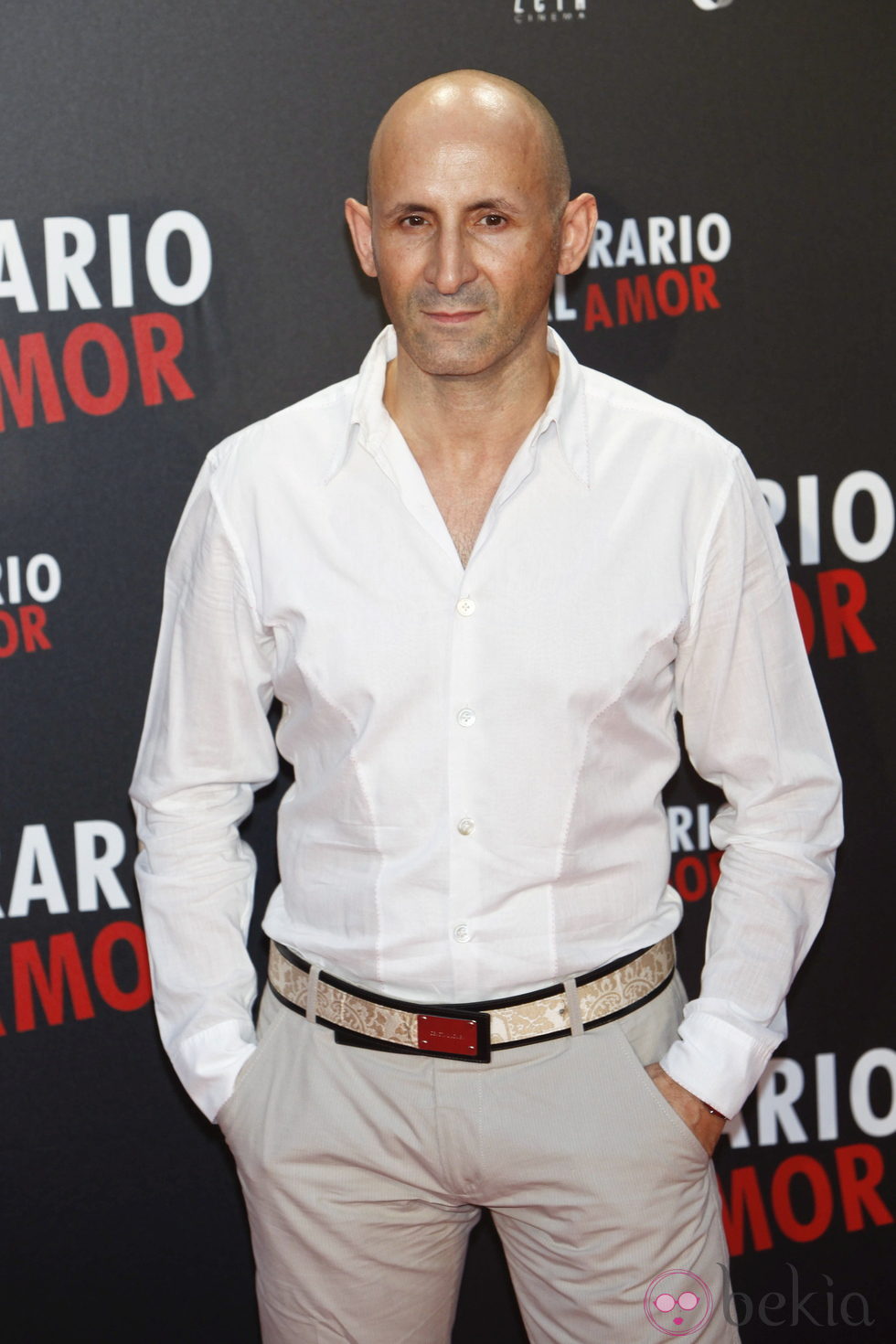 Modesto Lomba en el estreno de 'Lo contrario al amor' en Madrid