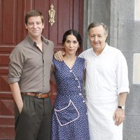 Manuel Baqueiro, Itziar Miranda y José Antonio Sayagués en la séptima temporada de 'Amar en tiempos revueltos'