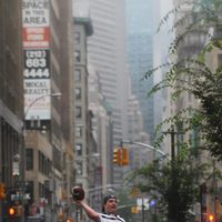 La lluvia cubre Nueva York antes de la llegada del huracán Irene