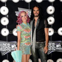 Katy Perry y Russell Brand en los MTV Video Music Awards 2011