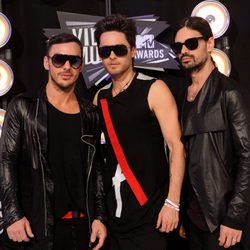 Shannon Leto, Jared Leto y Tomo Milicevic en los MTV Movie Awards 2011