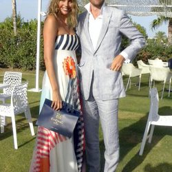 Estefanía Luyk y Jose&#769; Luis Di&#769;ez de Baldeo&#769;n en la final de Polo de Sotogrande