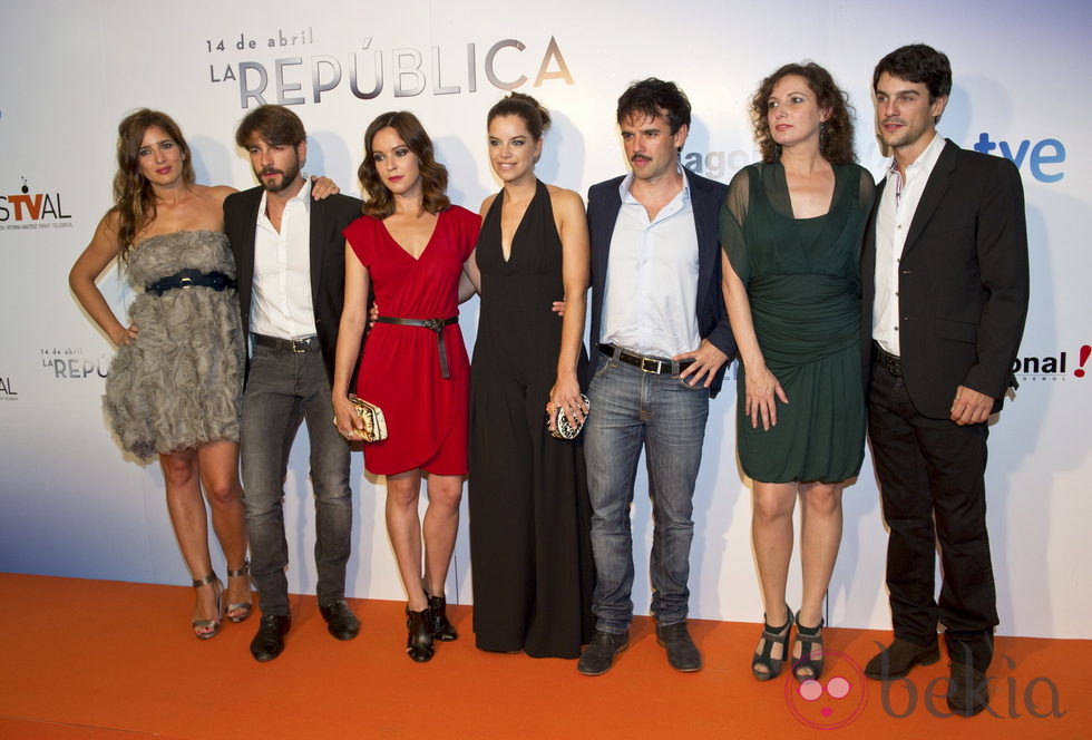 Los protagonistas de 'La República' en el estreno de la segunda temporada en el FesTVal