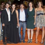 Alejo Sauras, Mariona Ribas, Raúl Peña, Marta Belaustegui y Lucía Jiménez en el estreno de 'La República'