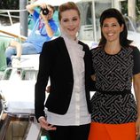 Evan Rachel Wood y Marisa Tomei en la presentación de 'The ides of march' en Venecia