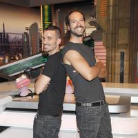 Juan Ibáñez Pérez y Damián Molla en la presentación de 'El hormiguero 3.0'