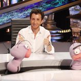 Pablo Motos muy sonriente en la presentación de 'El hormiguero 3.0'