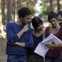 Daniel Grao, Maribel Verdú y Clara Lago en el rodaje de 'FIN'