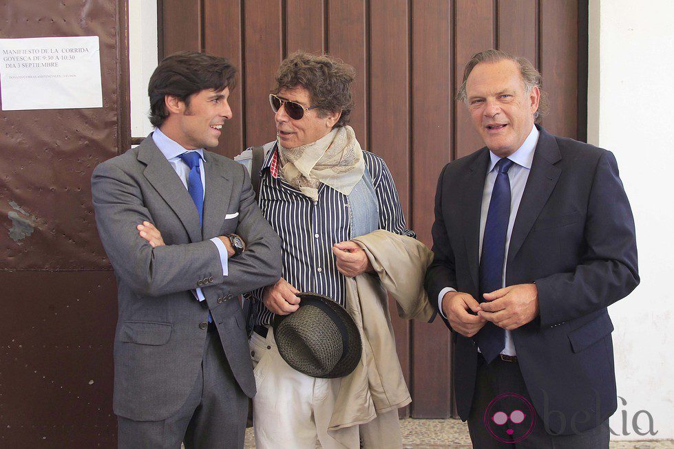 Fran Rivera, Jesús Quintero y Pedro Piqueras en la corrida Goyesca de Ronda