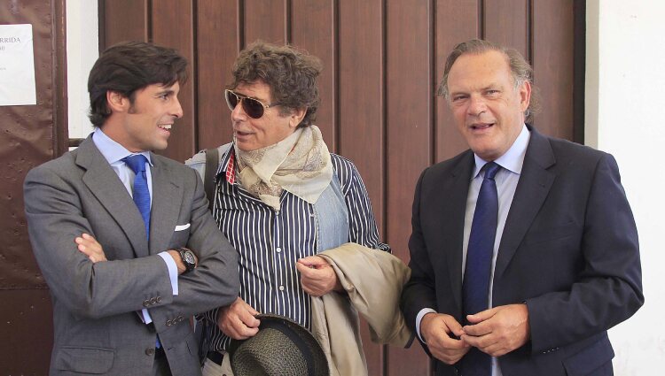 Fran Rivera, Jesús Quintero y Pedro Piqueras en la corrida Goyesca de Ronda