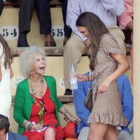 Eva González y la Duquesa de Alba en la corrida Goyesca de Ronda