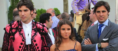 Cayetano Rivera, Fran Rivera y su hija Cayetana en la corrida Goyesca de Ronda