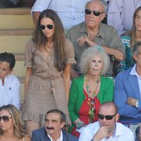 Eva González, la Duquesa de Alba y Alfonso Díez en la corrida Goyesca de Ronda