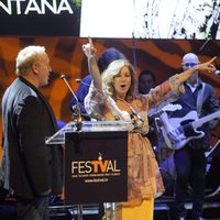 Ana Rosa Quintana eufórica en la clausura del FesTVal de Vitoria