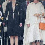 La Reina Margarita de Dinamarca y la Princesa Mary en un homenaje a los soldados caídos