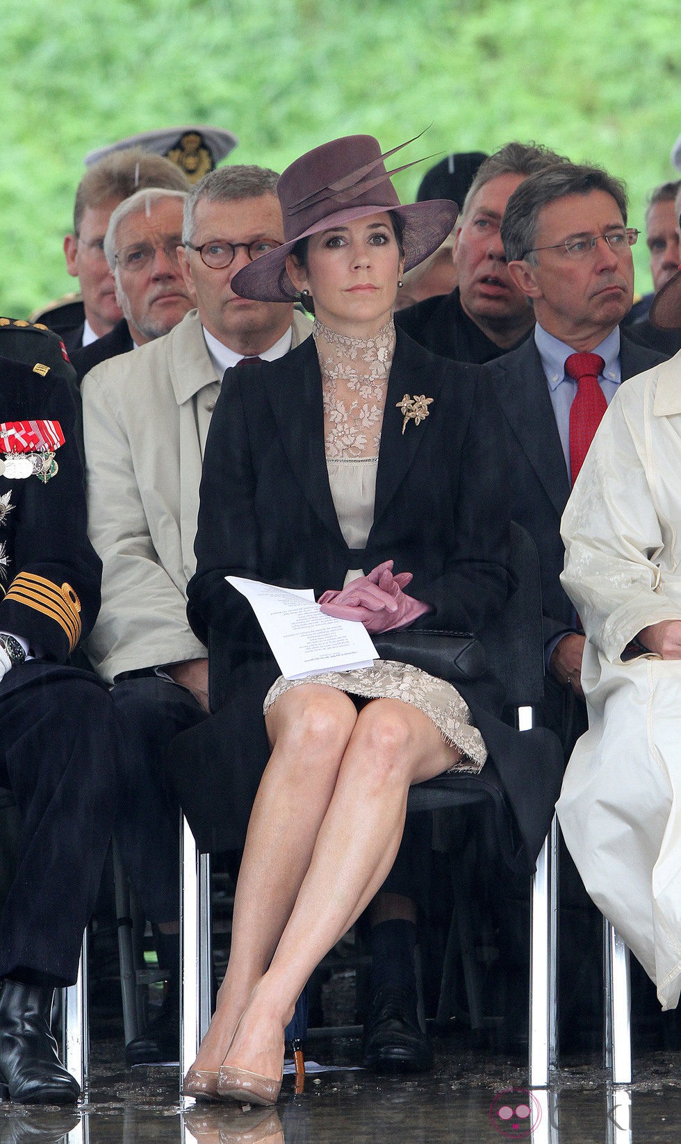 La Princesa Mary de Dinamarca en un homenaje a los soldados caídos