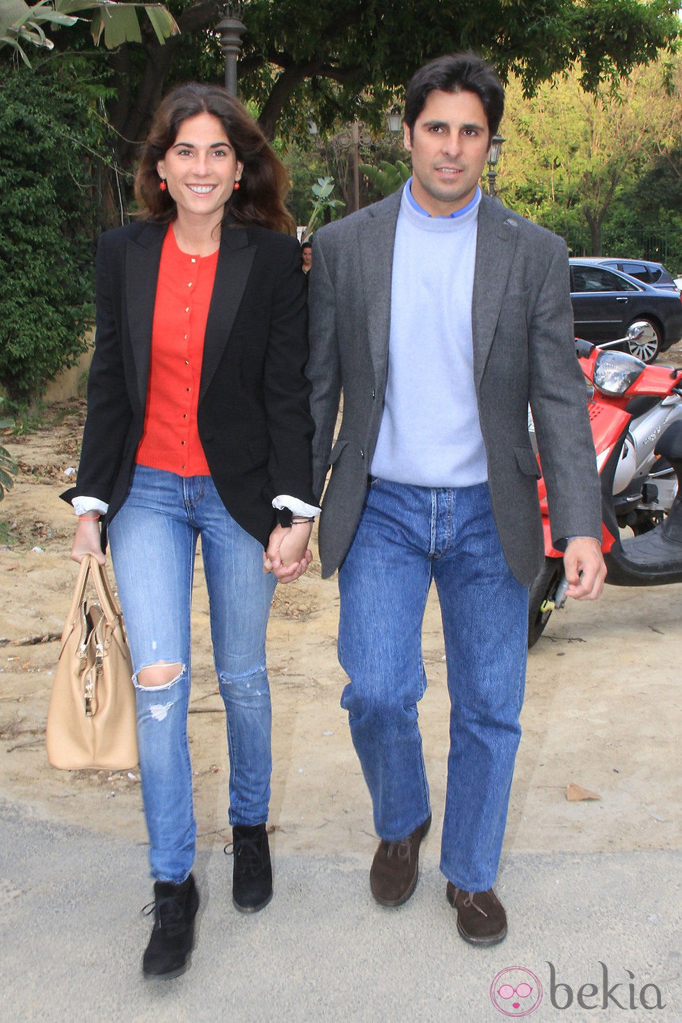 Fran Rivera y Lourdes Montes en el concierto de José Manuel Soto en Sevilla