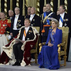 El Rey Guillermo Alejandro y Máxima de Holanda en la investidura de Guillermo Alejandro