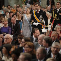 Los Príncipes Felipe y Letizia en la ceremonia de investidura de Guillermo Alejandro de Holanda