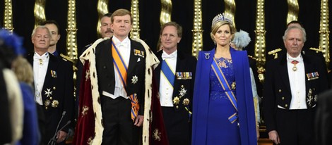 Guillermo Alejandro y Máxima de Holanda en la ceremonia de investidura