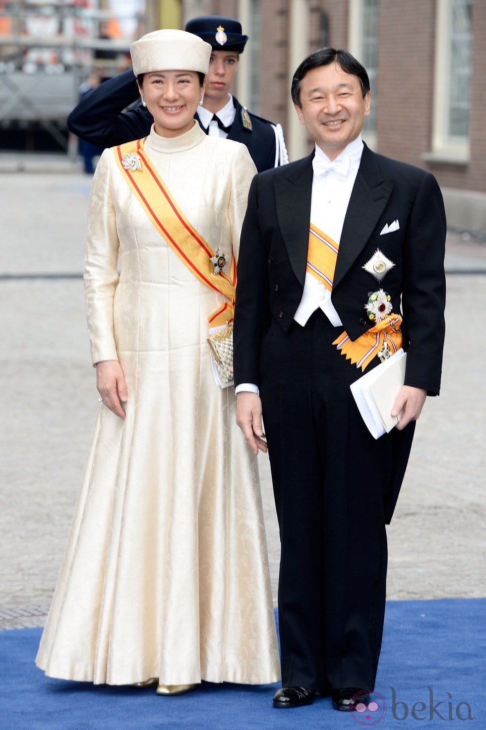 Naruhito y Masako de Japón en la investidura de Guillermo Alejandro de Holanda